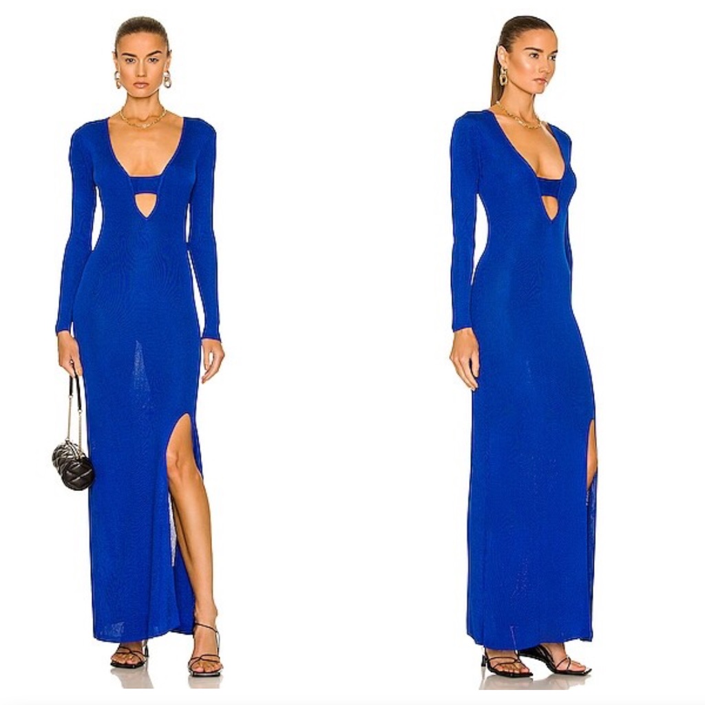 Auteur Fwrd Stevie Dress In Cobalt